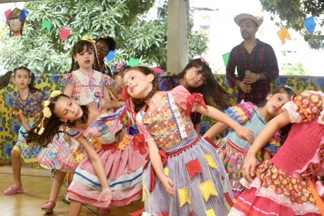 Foto de São João - turmas do Ensino Fundamental