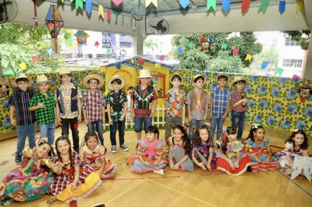 Foto de São João - turmas do Ensino Fundamental